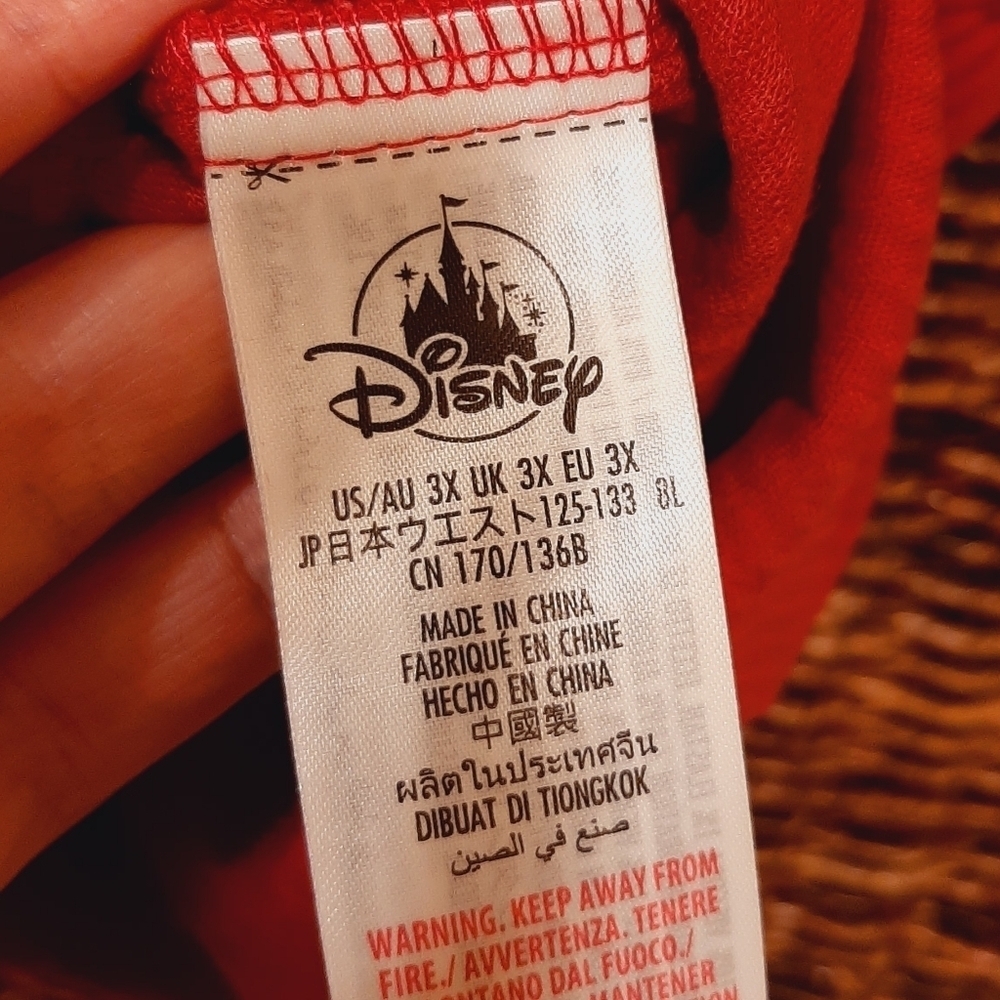 Disney Skirt Women's 3X Turning Red Embroidered Corduroy Mini Vacation Movie Fan - Picture 7 of 10